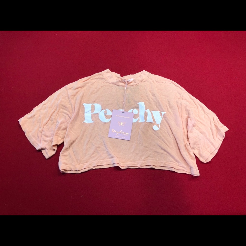 🛍SALE🛍Daydream Nation Peachy Crop Tee - Picture 5 of 6